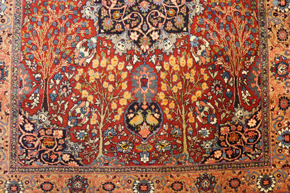 Fine Antique Tabriz with Trees