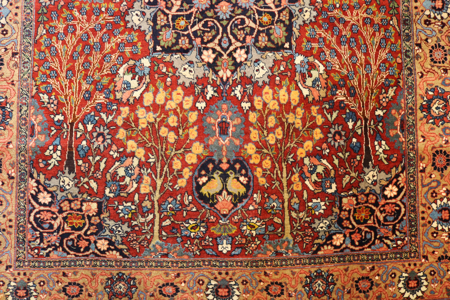 Fine Antique Tabriz with Trees