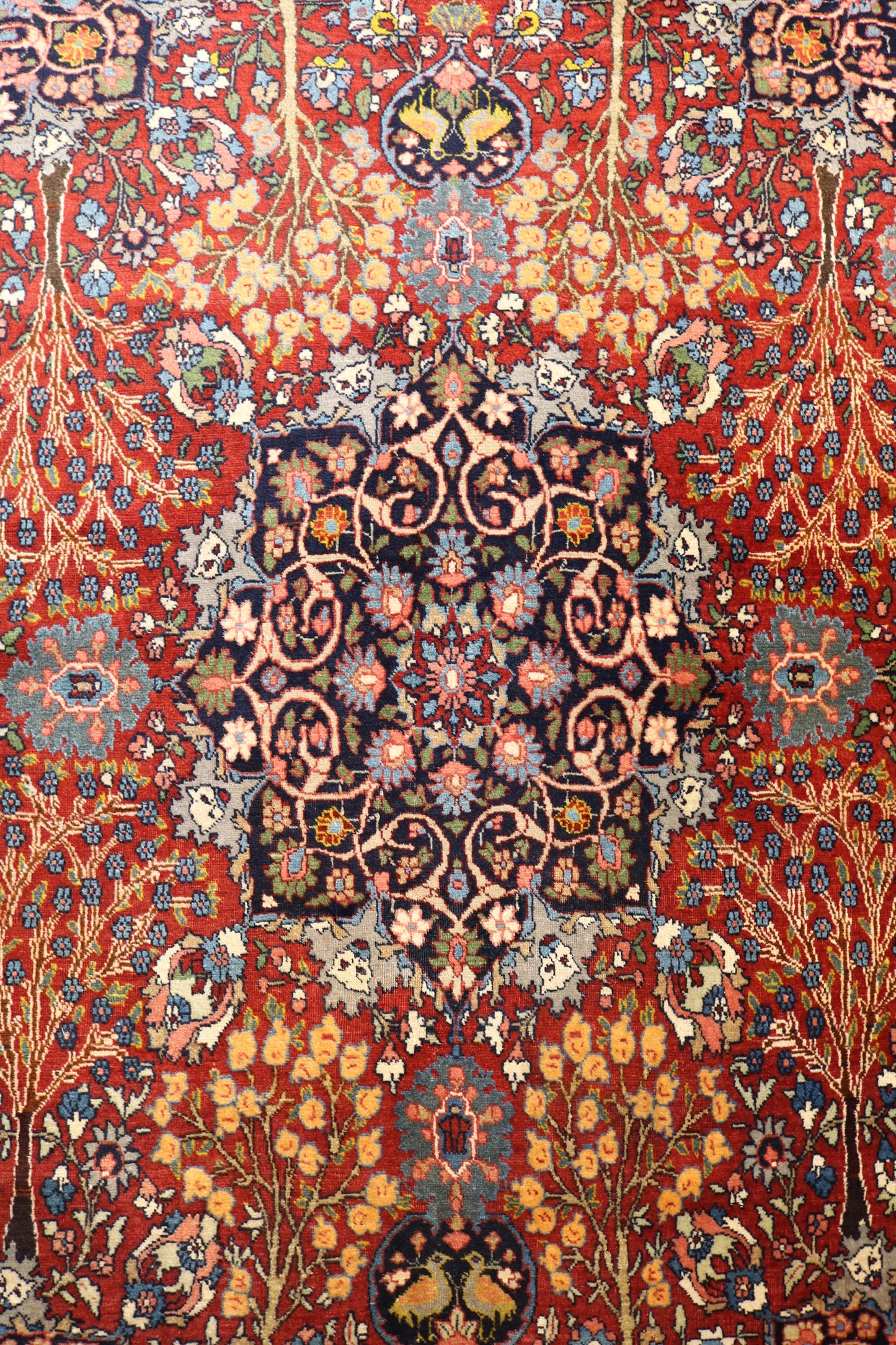 Fine Antique Tabriz with Trees