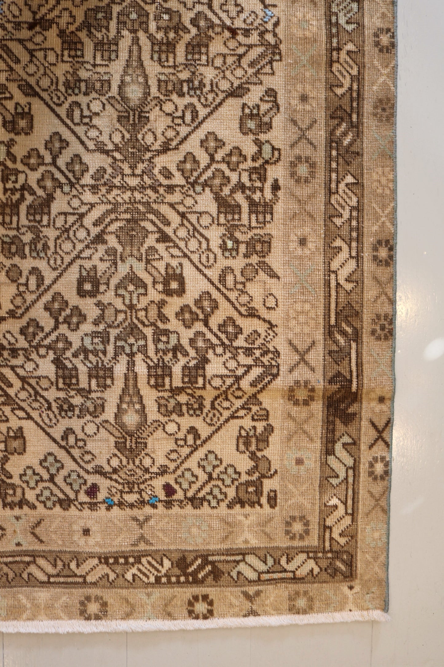 Afshar Rug with muted colours