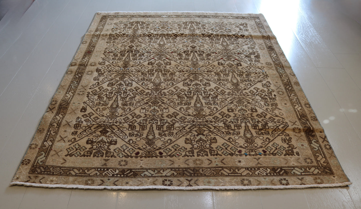 Afshar Rug with muted colours