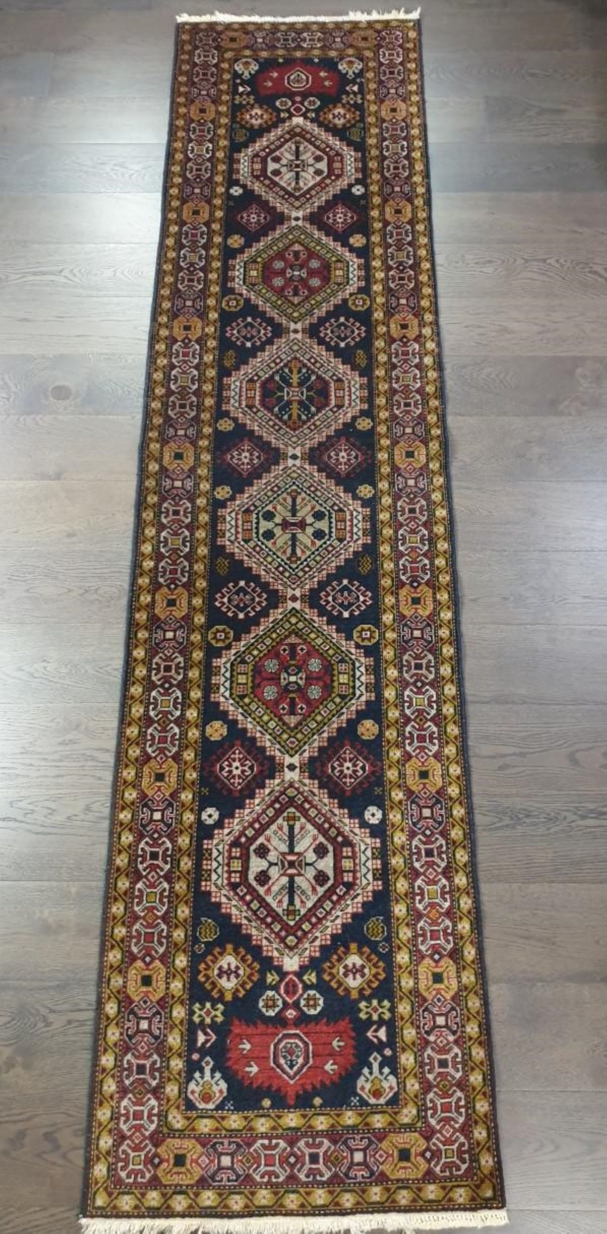 Vintage Caucasian Shirwan Runner - Hakiemie Rug Gallery