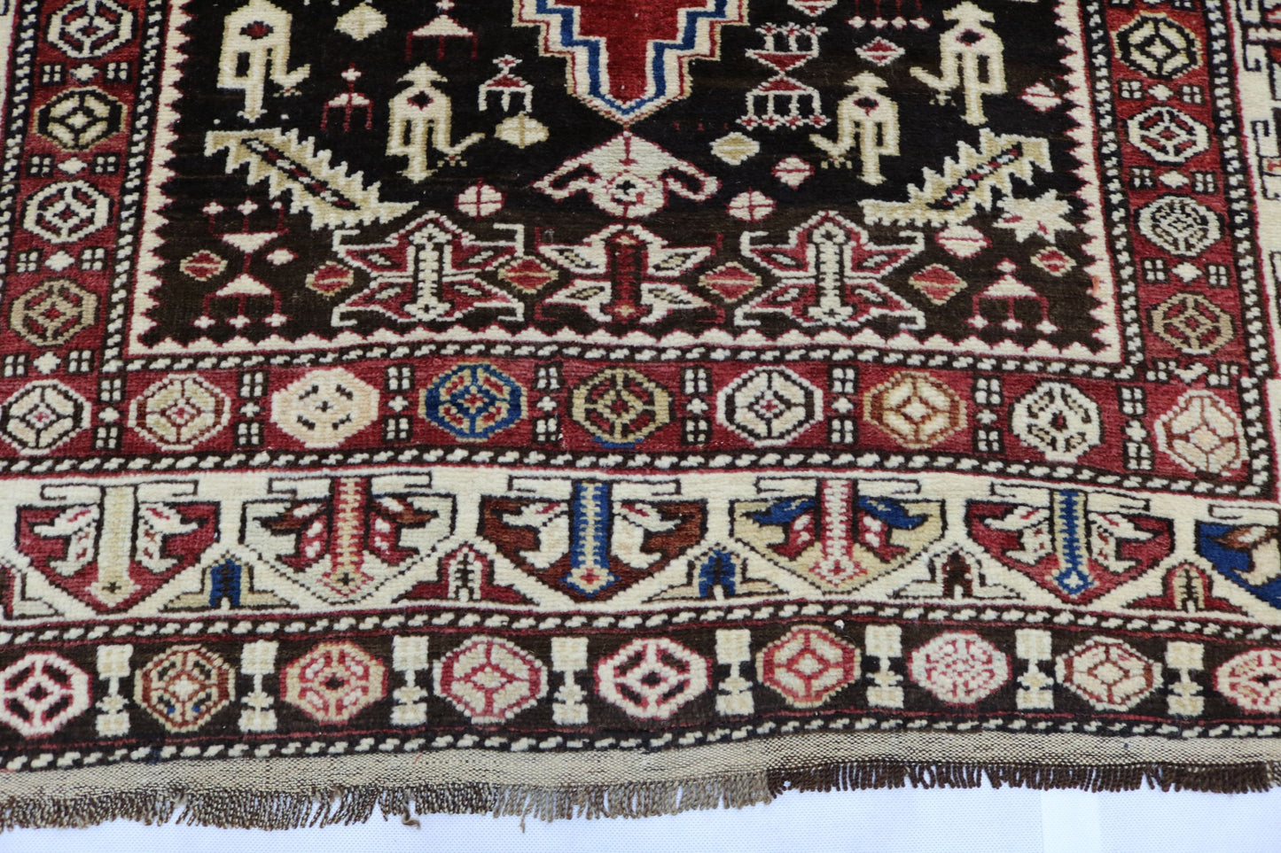 Antique Caucasian Shirwan rug