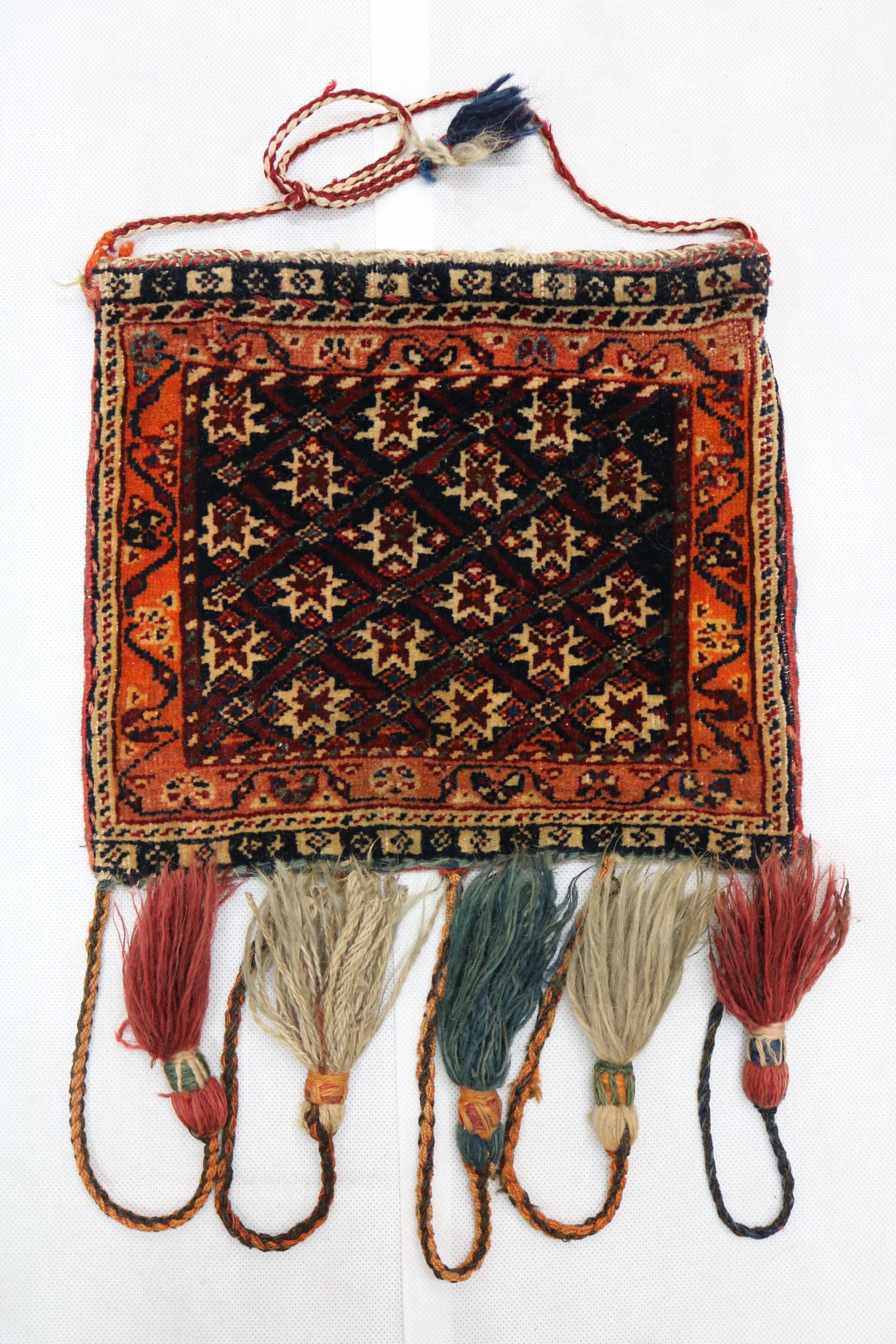 Antique Persian Qashqai small bag - Hakiemie Rug Gallery