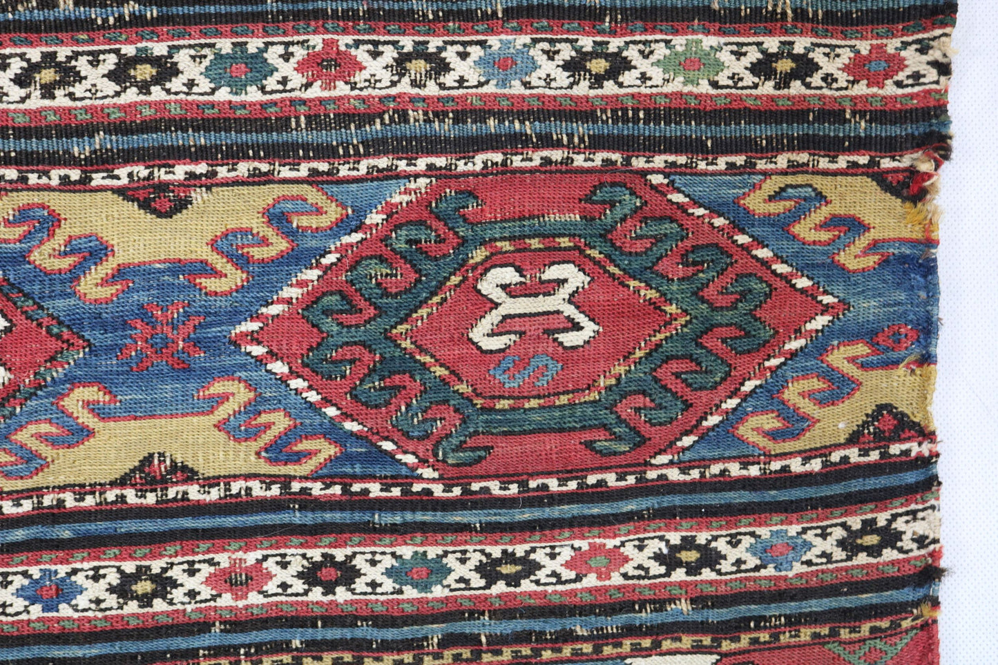 Antique Caucasian Shahsavan Sumak Mafrash
