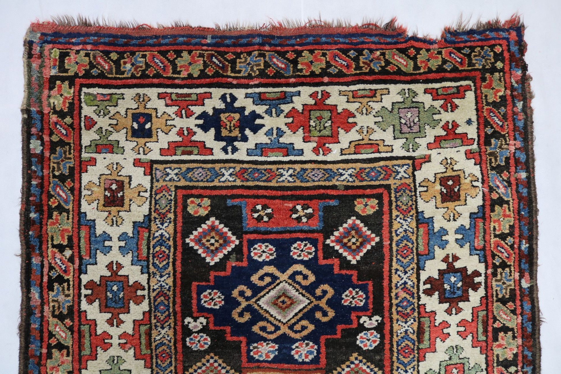 Veramin Antique Rugs and Persian Ferahan Carpets Unite This Room