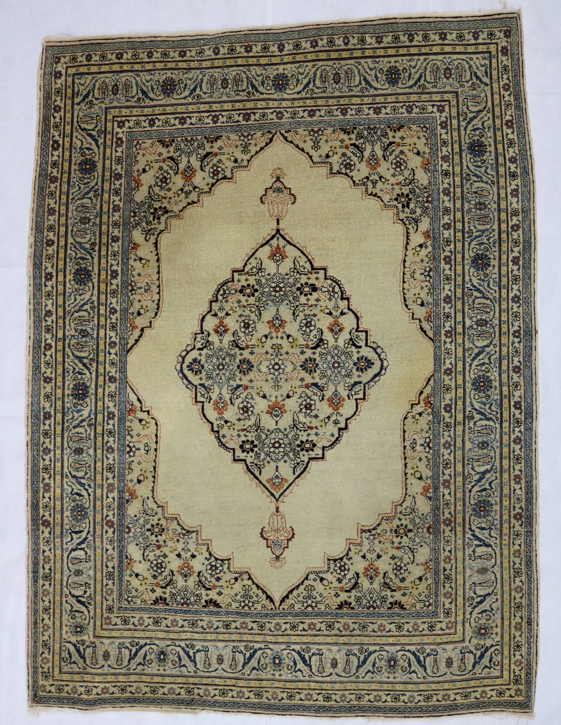 Wonderful Old Antique Haj-Jalili Tabriiz rug - Hakiemie Rug Gallery