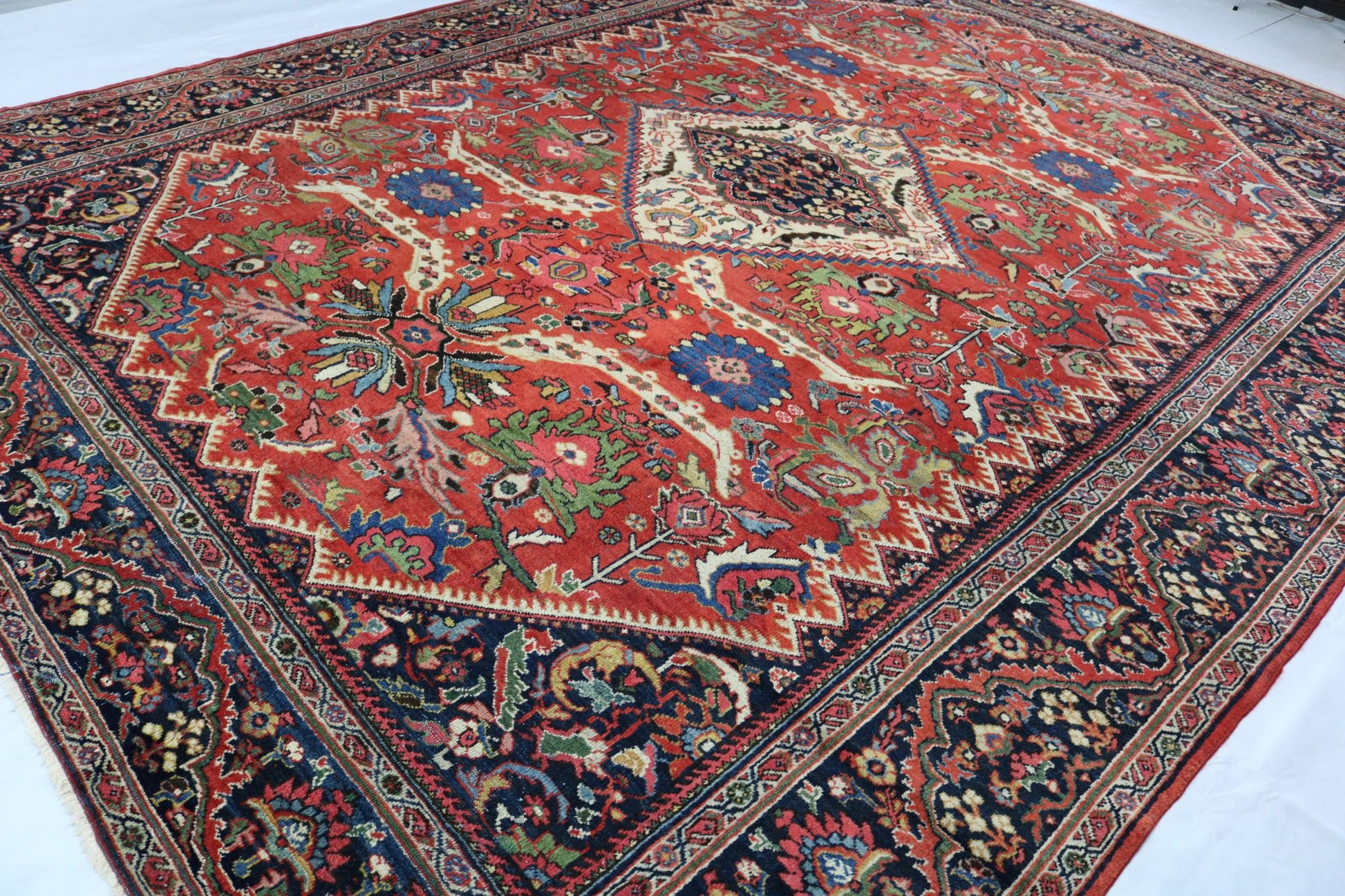 Antique Persian Mahal Carpet - Hakiemie Rug Gallery