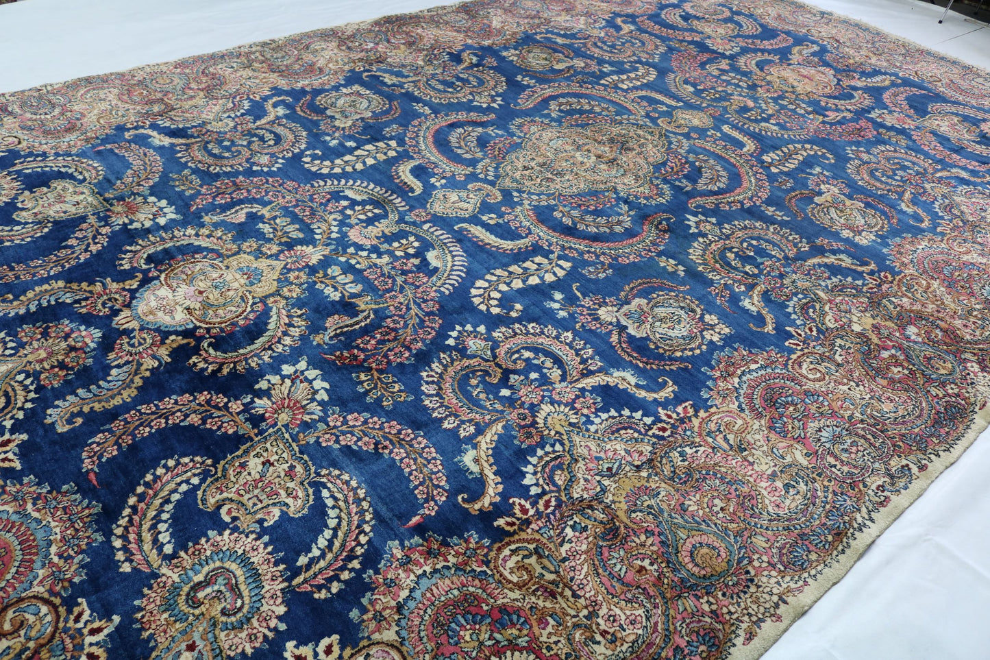Wonderful Old Antique Kerman Carpet