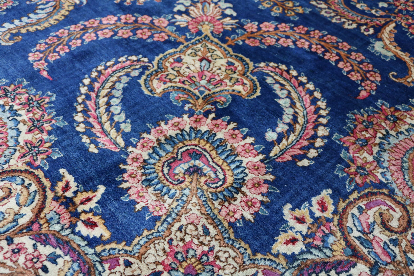 Wonderful Old Antique Kerman Carpet