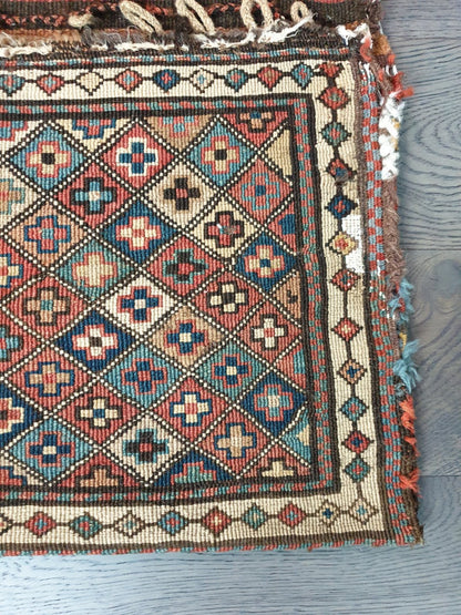 Antique Caucasian Sumak Shasavan bag - Hakiemie Rug Gallery