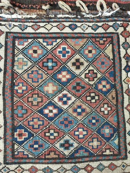 Antique Caucasian Sumak Shasavan bag - Hakiemie Rug Gallery