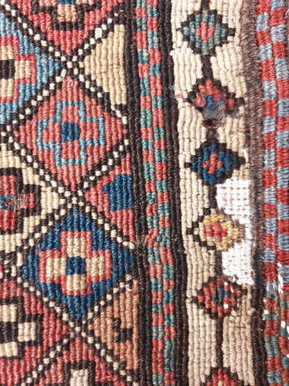 Antique Caucasian Sumak Shasavan bag - Hakiemie Rug Gallery