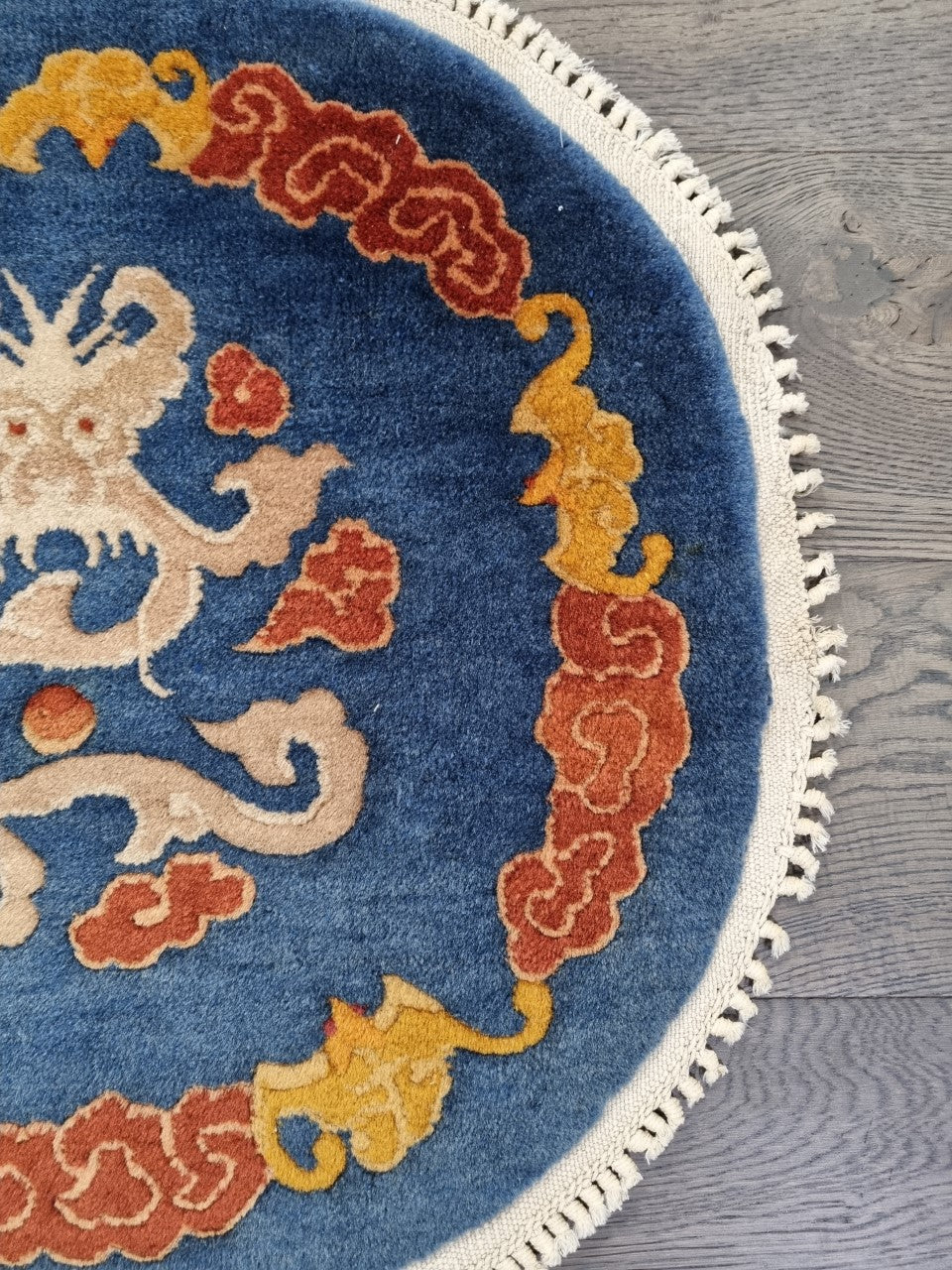 Antique Chinese circle rug - Hakiemie Rug Gallery