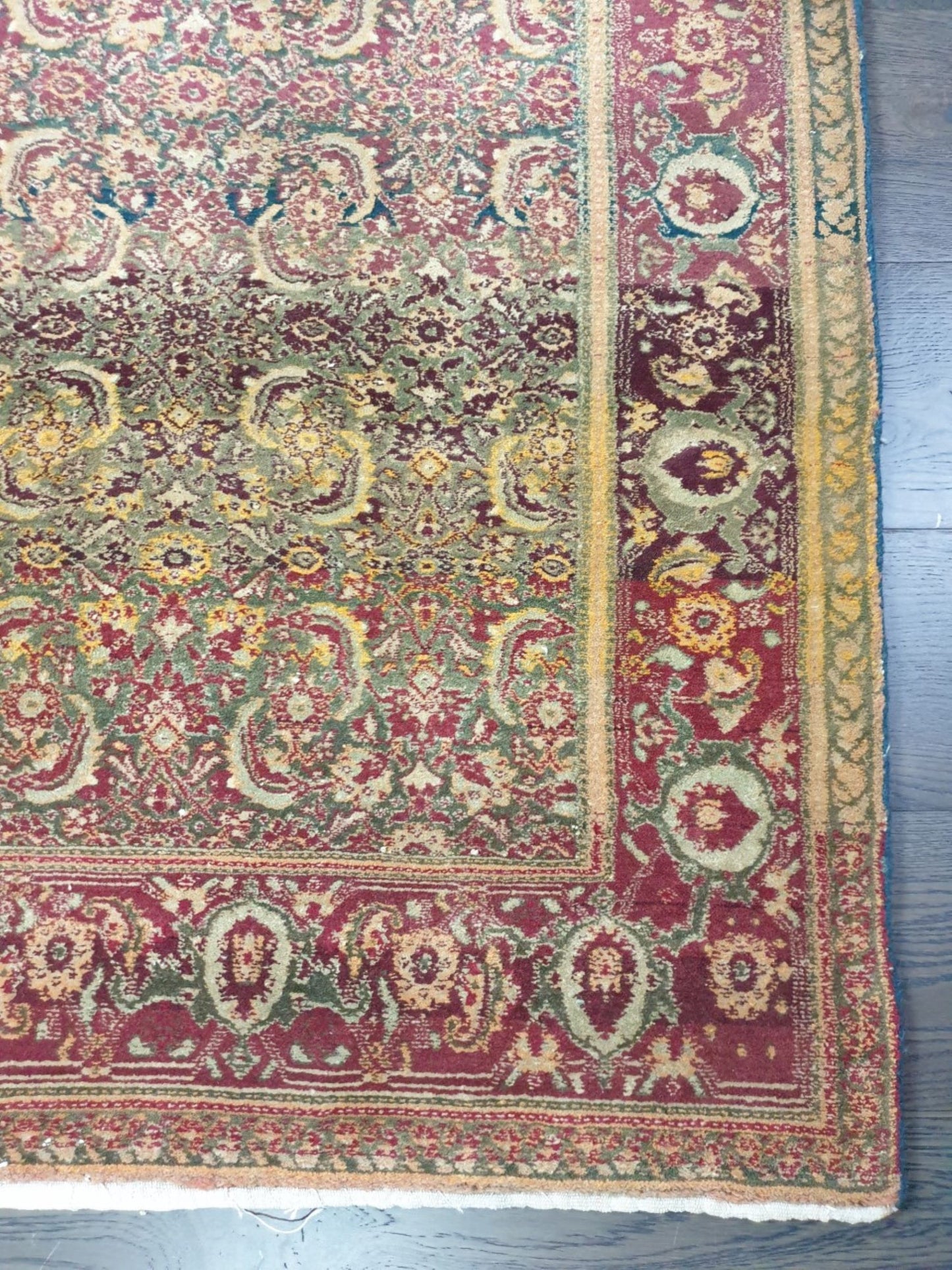 Antique India Agra rug