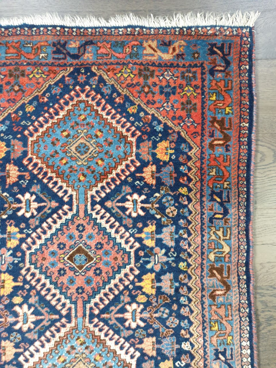 Amazing vintage Qashqai Yalameh Rug - Hakiemie Rug Gallery