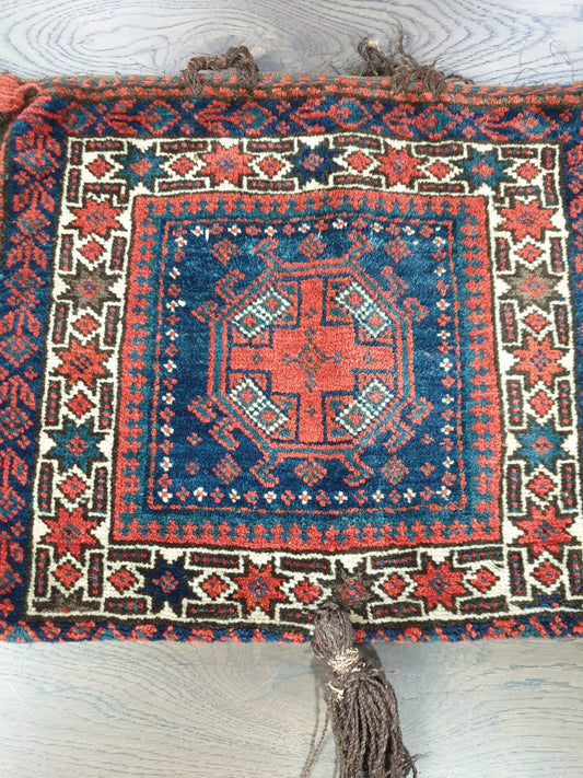 Beautiful old antique decorative Balauch bag - Hakiemie Rug Gallery