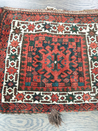 Amazing old antique decorative Balauch bag - Hakiemie Rug Gallery