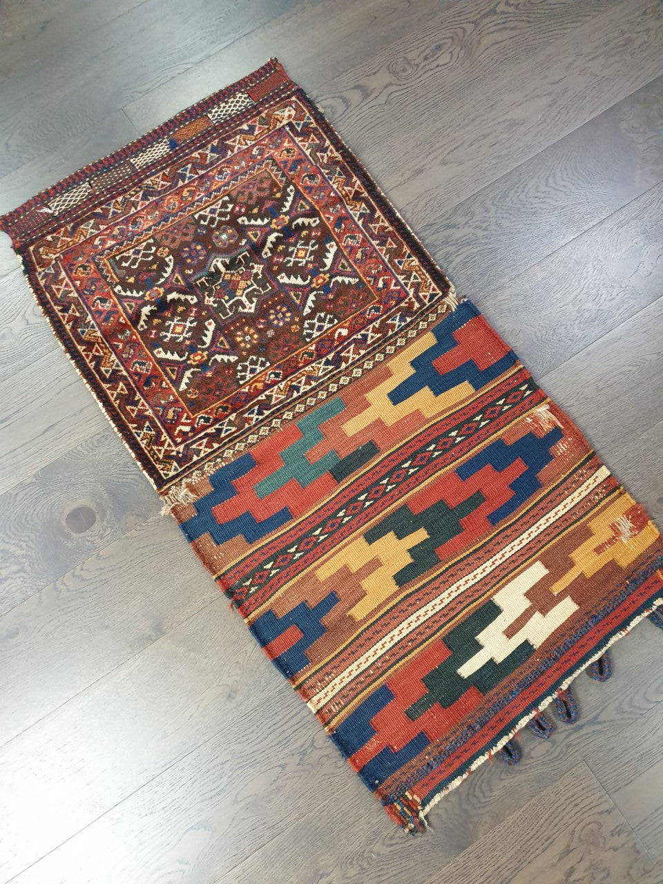 Stunning old antique decorative Hamsah bag - Hakiemie Rug Gallery