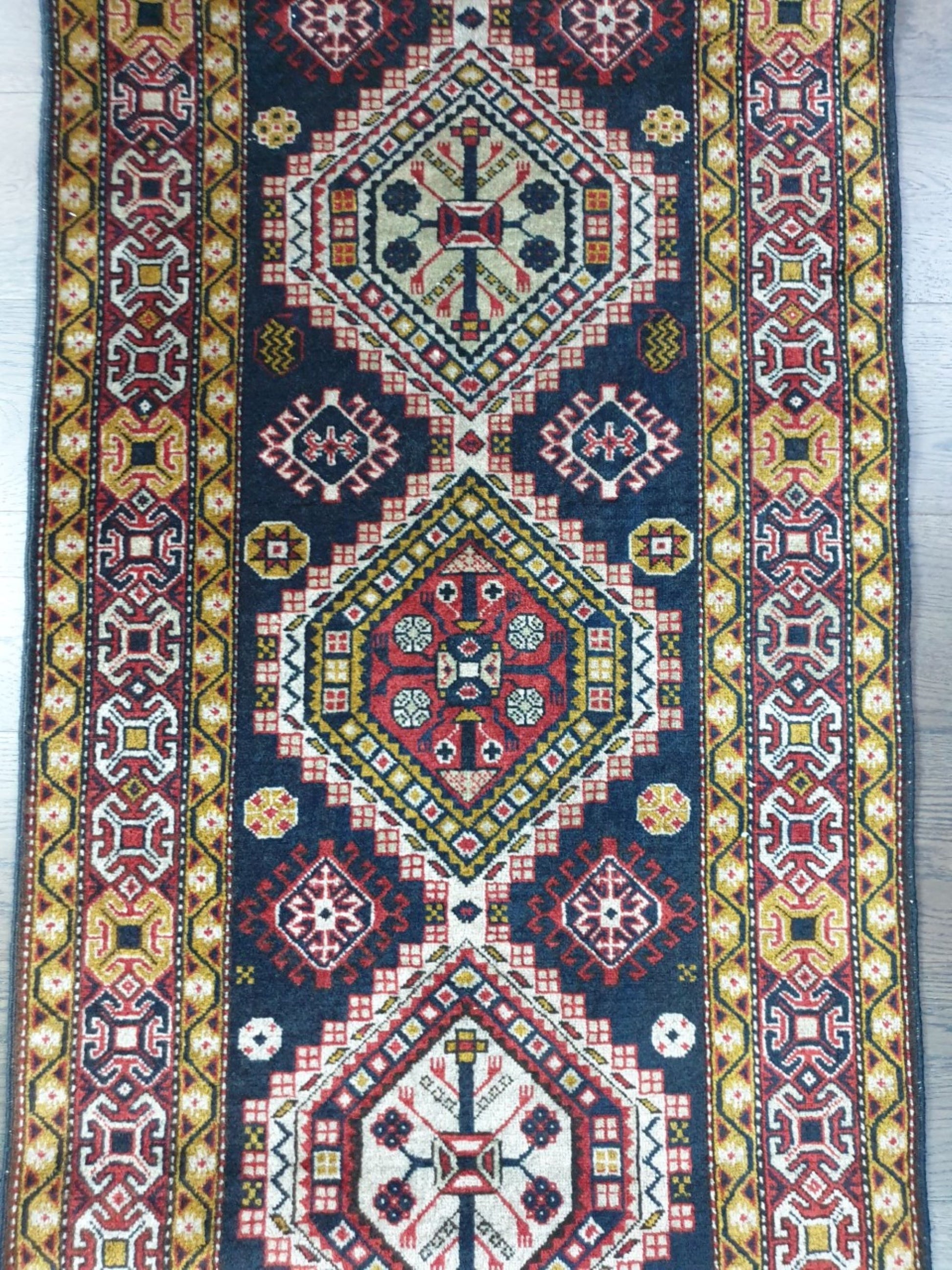 Vintage Caucasian Shirwan Runner - Hakiemie Rug Gallery