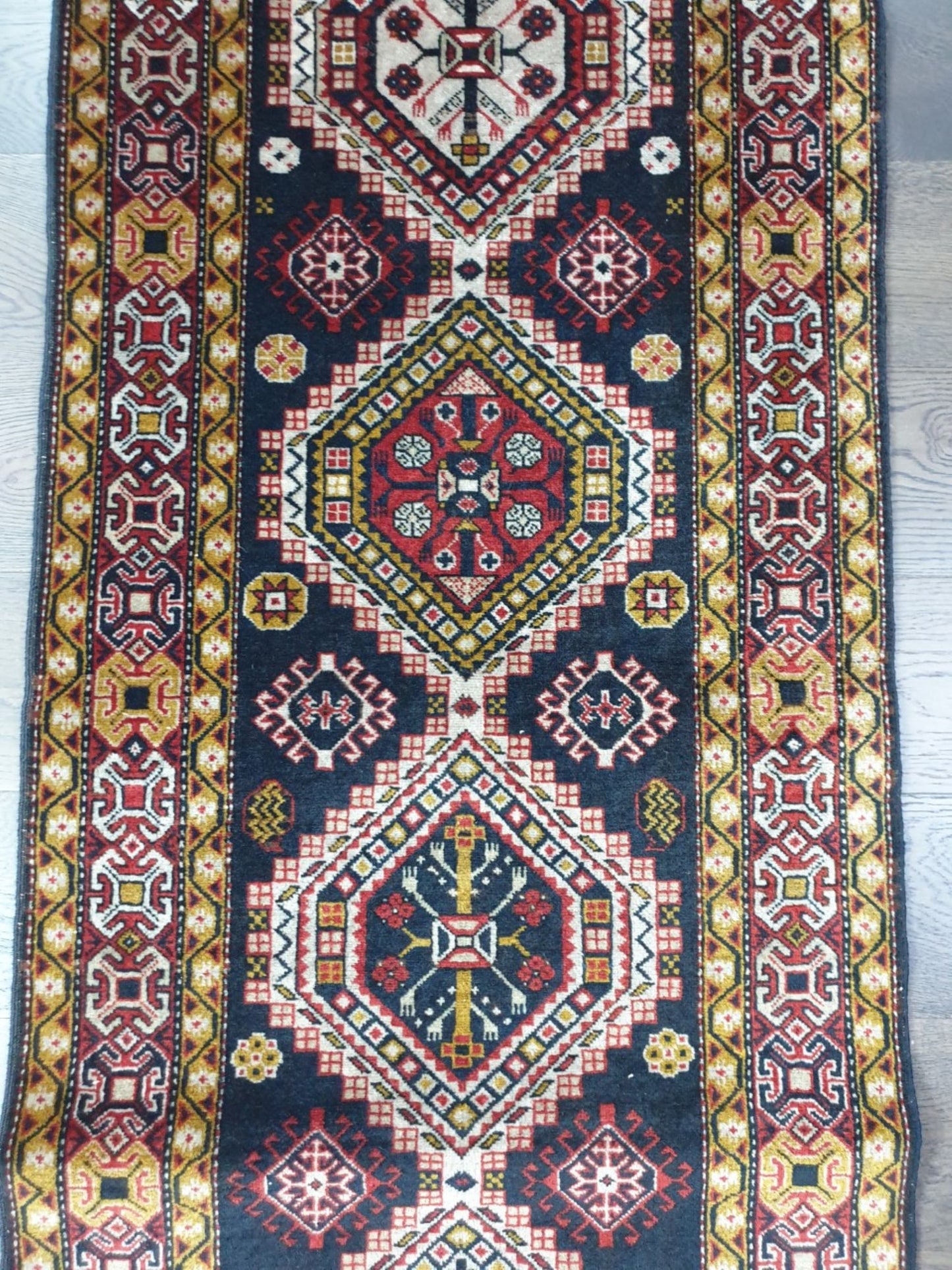 Vintage Caucasian Shirwan Runner - Hakiemie Rug Gallery