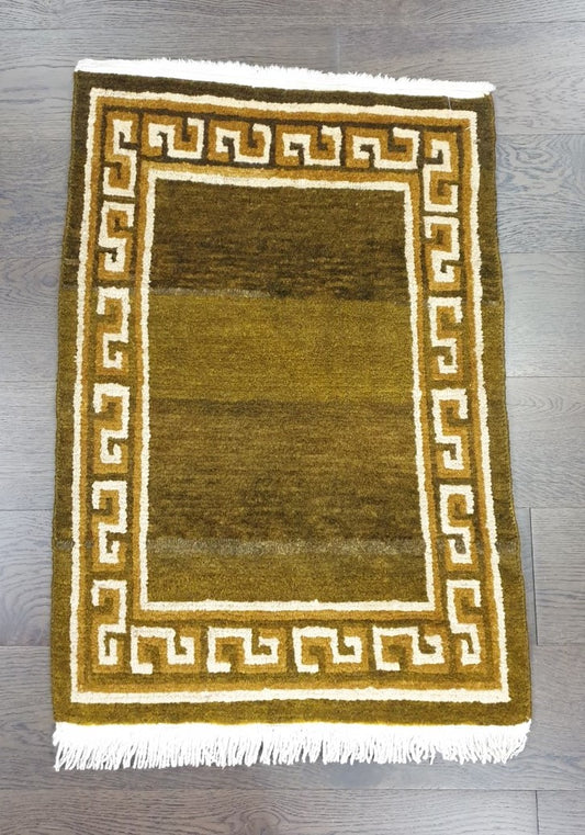 Amazing vintage Handmade Tibetan rug