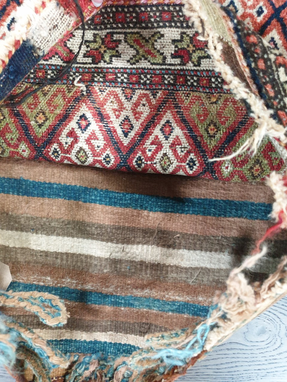 Amazing old antique decorative Kurdish Jaff bag - Hakiemie Rug Gallery