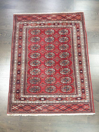 Wonderful vintage Turkmen Bohara rug - Hakiemie Rug Gallery