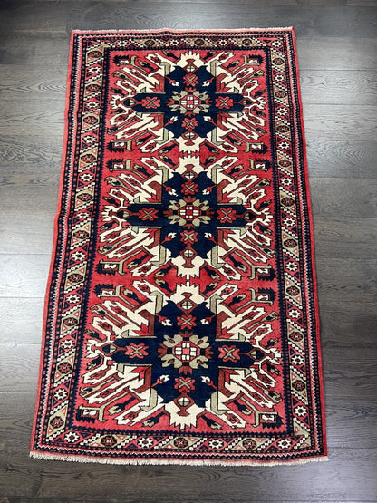 Beautiful vintage Handmade Caucasian Chalabird rug. - Hakiemie Rug Gallery