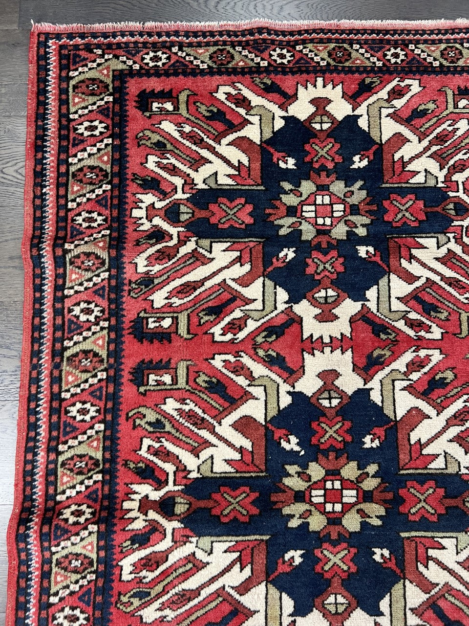 Beautiful vintage Handmade Caucasian Chalabird rug. - Hakiemie Rug Gallery