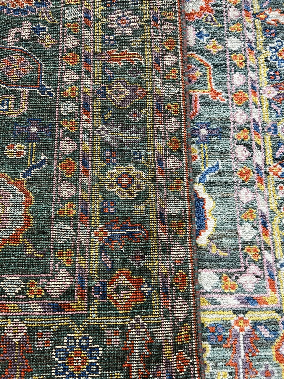 Wonderful new handmade Oushak rug