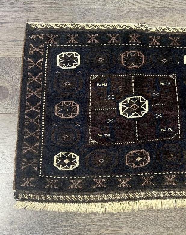 Wonderful old antique Balauch bagface - Hakiemie Rug Gallery