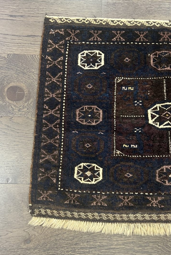 Wonderful old antique Balauch bagface - Hakiemie Rug Gallery