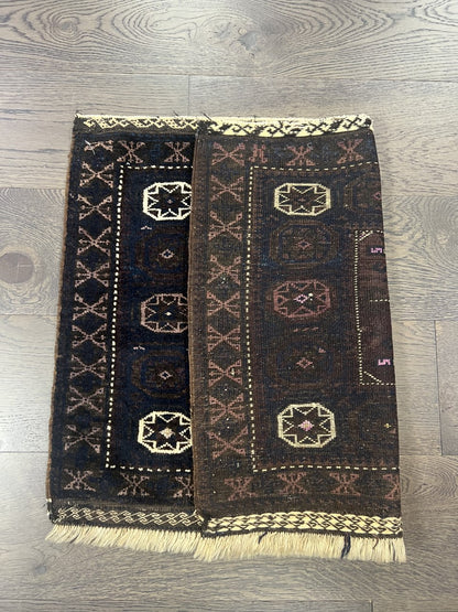 Wonderful old antique Balauch bagface - Hakiemie Rug Gallery