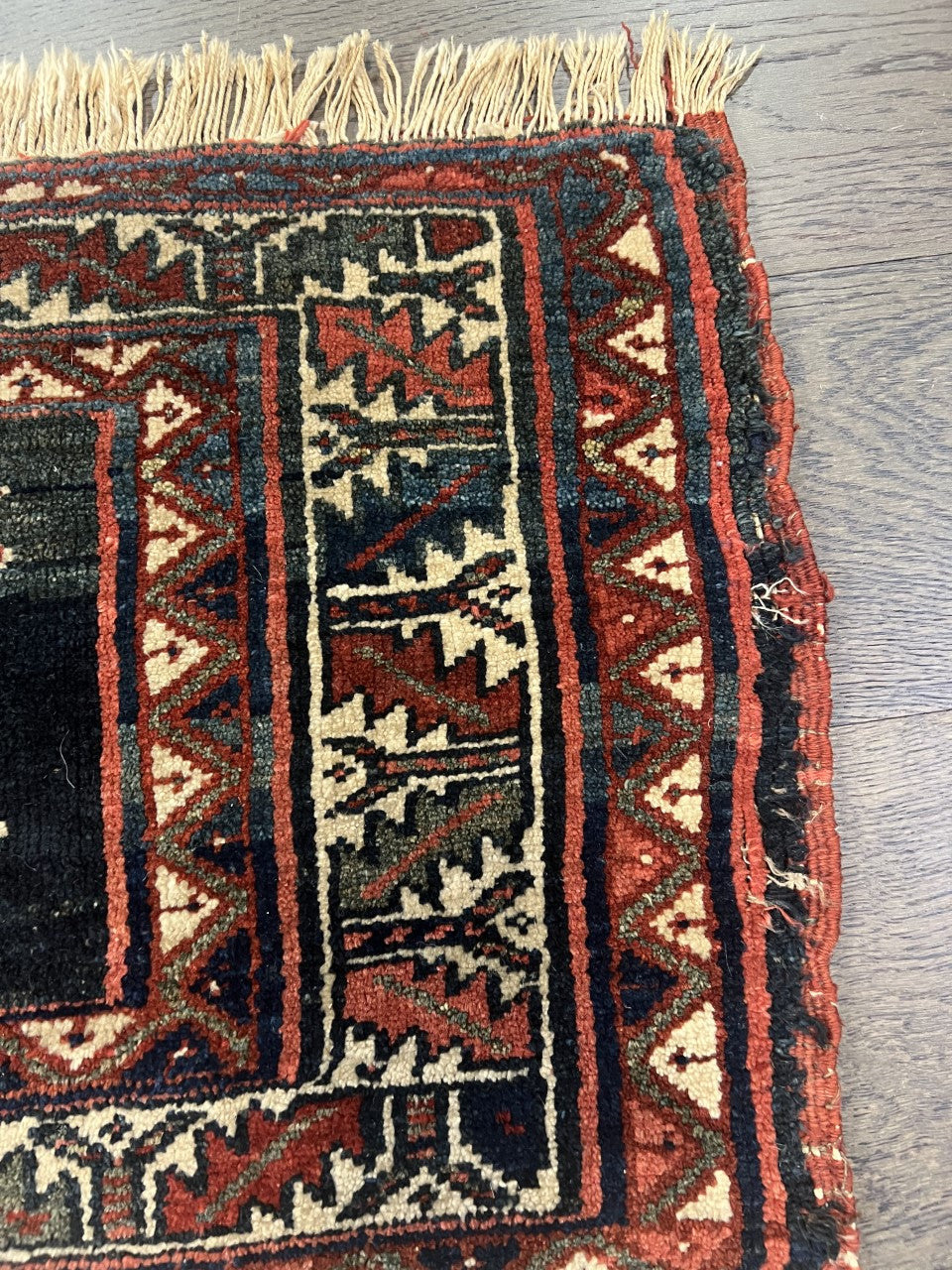 Amazing old antique Veramin Mafrash rug - Hakiemie Rug Gallery