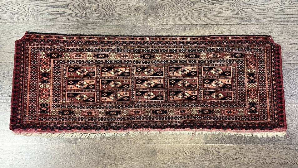 Amazing antique handmade Turkmen Tekke Torba - Hakiemie Rug Gallery