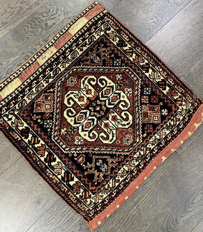 Amazing Old Antique Handmade Qasqhai bagface - Hakiemie Rug Gallery