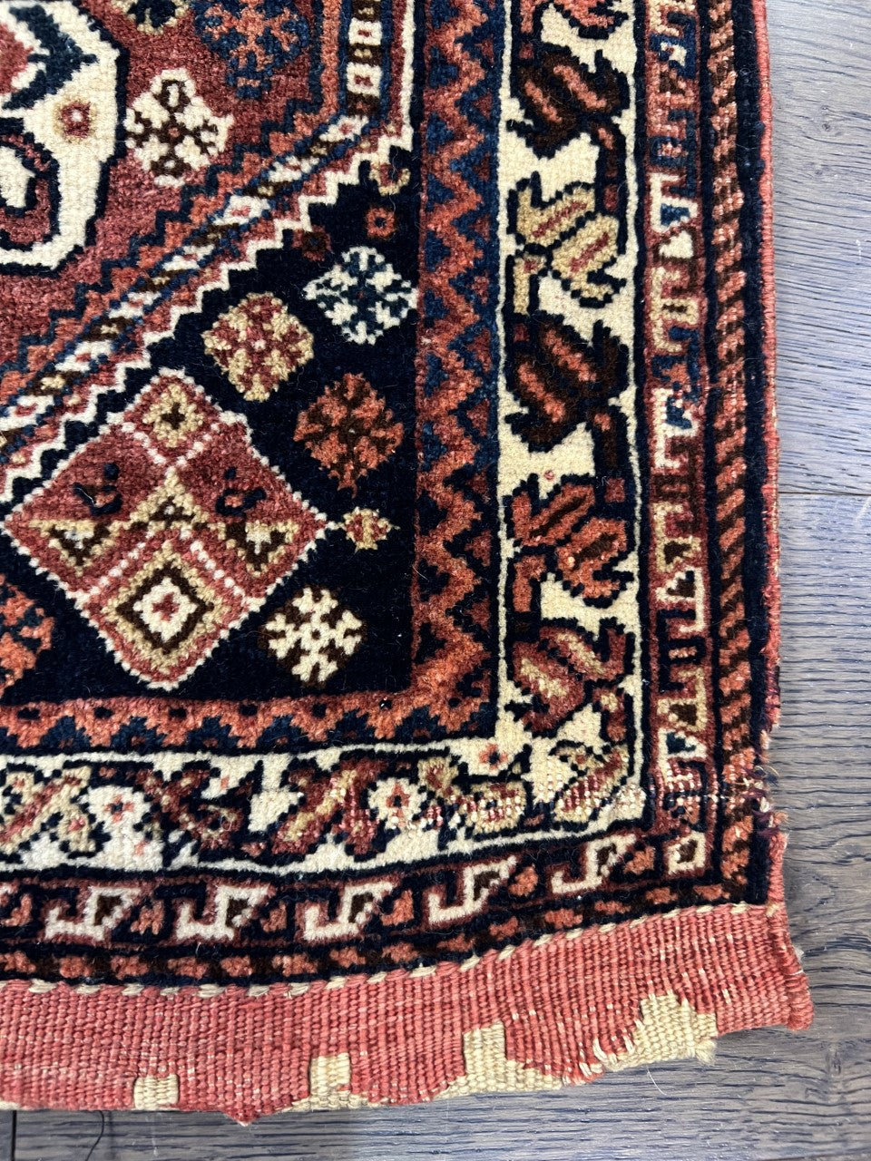 Amazing Old Antique Handmade Qasqhai bagface - Hakiemie Rug Gallery