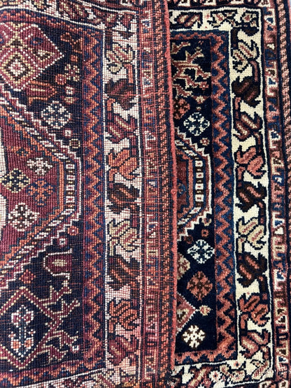 Amazing Old Antique Handmade Qasqhai bagface - Hakiemie Rug Gallery