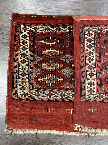 Amazing antique Turkman Yomut Chuval - Hakiemie Rug Gallery