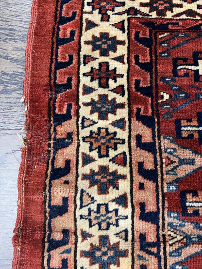 Amazing antique Turkman Yomut Chuval - Hakiemie Rug Gallery