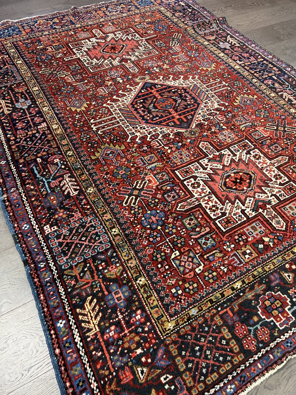 Wonderful antique Heriz Karaja rug - Hakiemie Rug Gallery