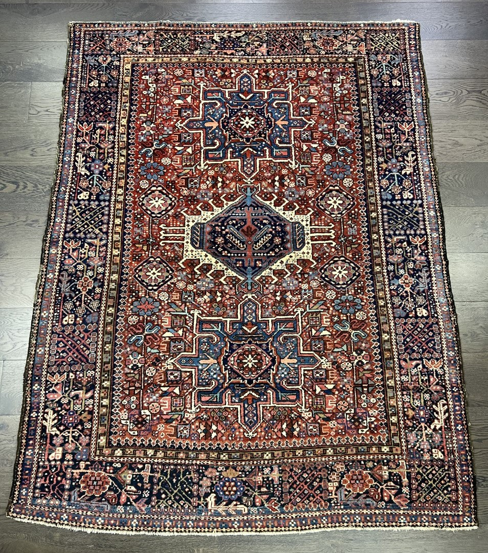 Amazing old antique Heriz -Karaja rug - Hakiemie Rug Gallery