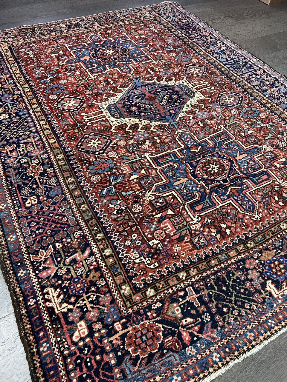 Amazing old antique Heriz -Karaja rug - Hakiemie Rug Gallery