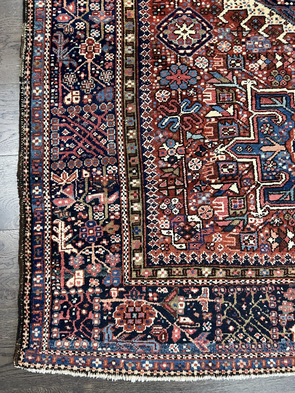 Amazing old antique Heriz -Karaja rug - Hakiemie Rug Gallery