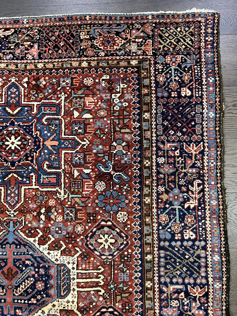 Amazing old antique Heriz -Karaja rug - Hakiemie Rug Gallery