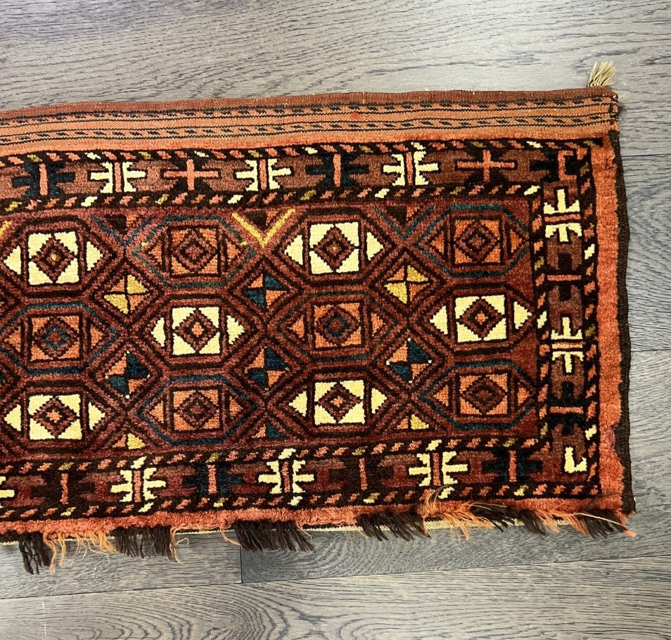 Wonderful old antique Turkmen Ersari Torba - Hakiemie Rug Gallery