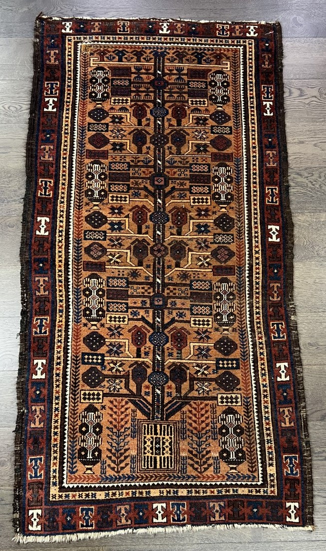 Amazing Old Antique Handmade Baluchi rug - Hakiemie Rug Gallery