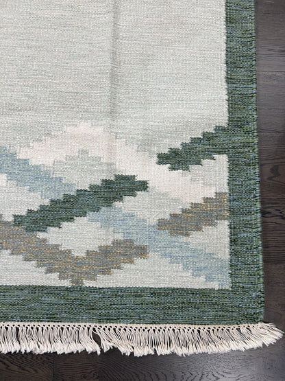 Amazing Swedish Kilim decorative rug - Hakiemie Rug Gallery