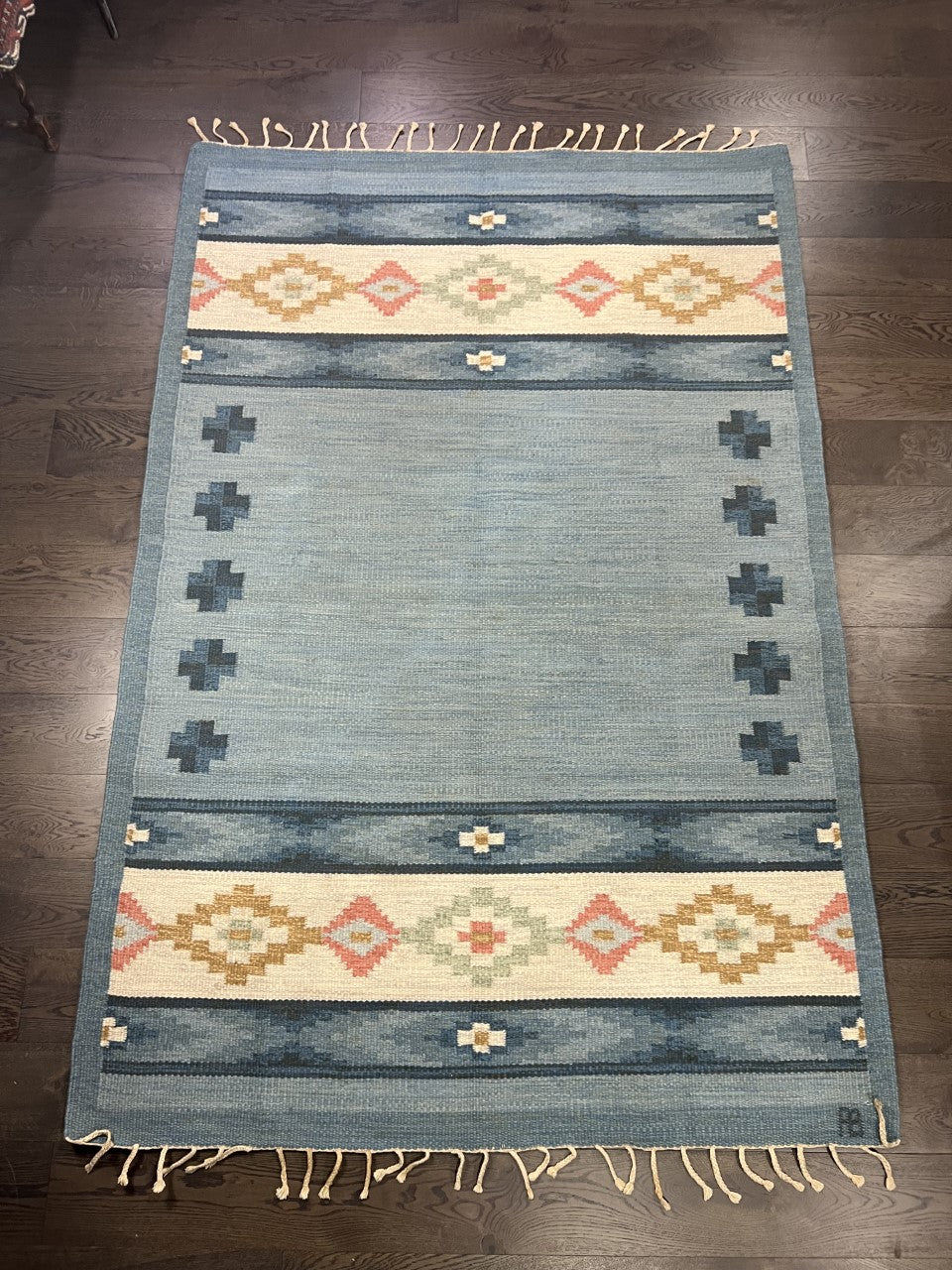 Amazing Swedish Kilim decorative rug - Hakiemie Rug Gallery